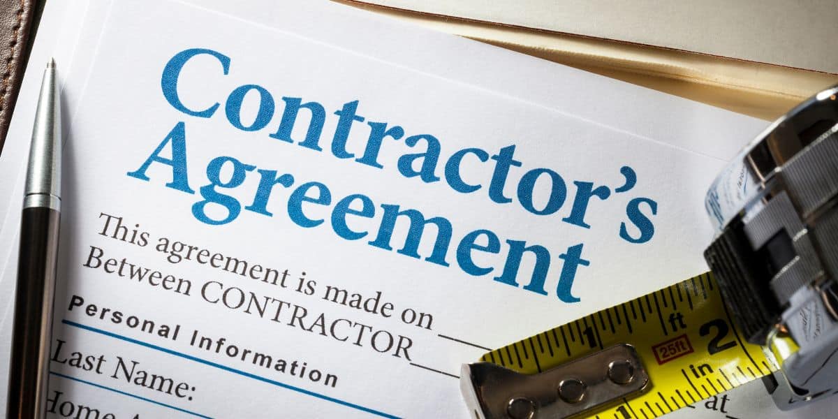 written contract with the contractor