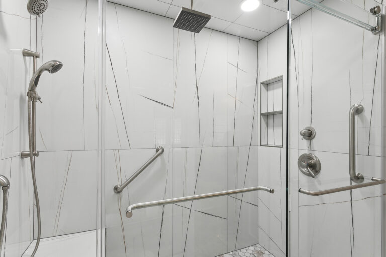 Remodeled shower