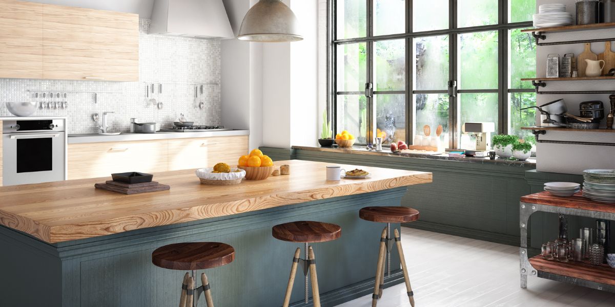 colorful kitchen